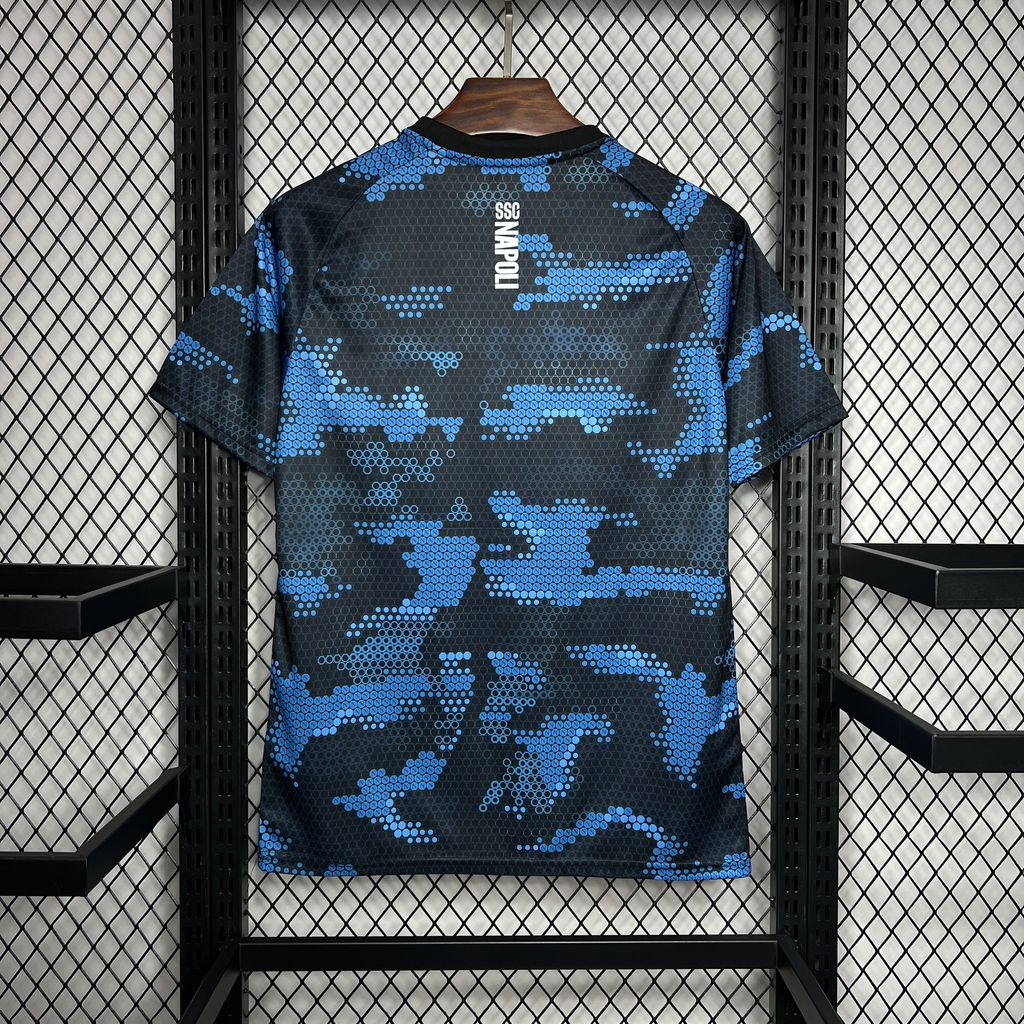 Napoli 24-25 Black Blue Training Jersey - Fans Version - SOCCERDEALSHOP