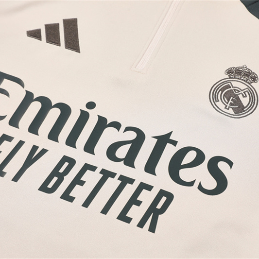 Real Madrid 24-25 Long Sleeve Training Set - Apricot - SOCCERDEALSHOP