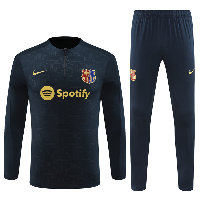 B.A.R.S.A 24-25 Long Sleeve Training Set - Deep Blue - SOCCERDEALSHOP