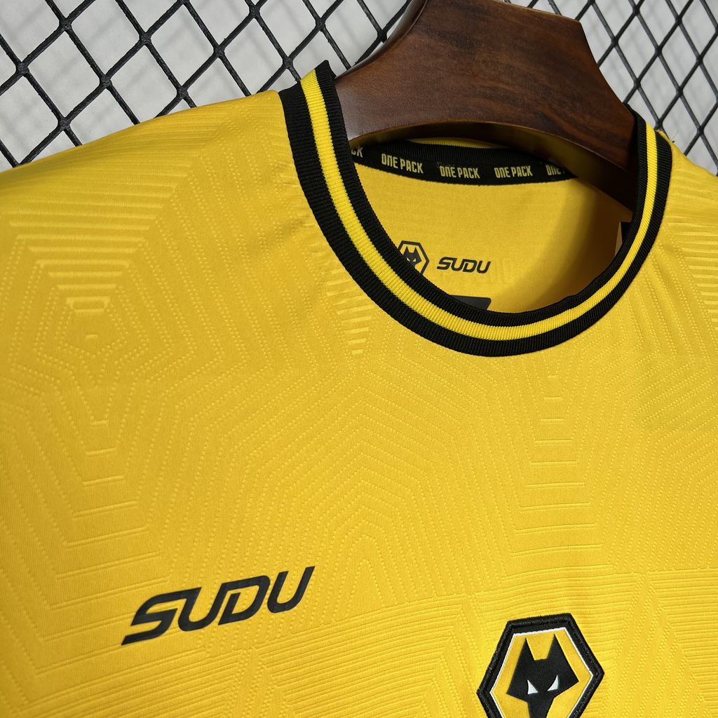Wolverhampton Wanderers Wolves 24-25 Home Jersey - Fans Version - SOCCERDEALSHOP