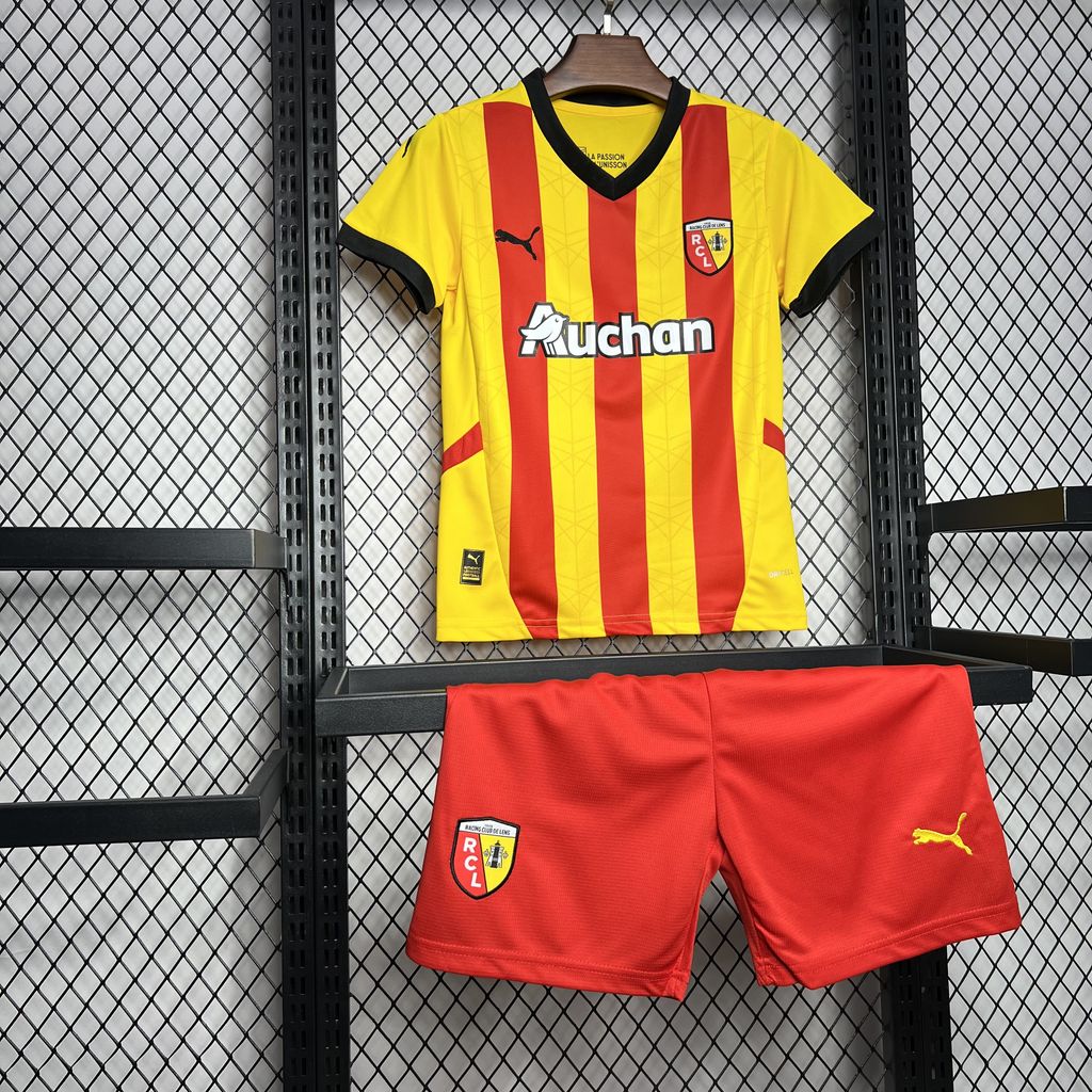 RC Lens 24-25 Home Stadium Kids Kit - SOCCERDEALSHOP