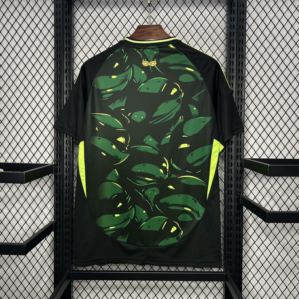 Real Madrid 24-25 Black and Green Turtle Jersey - Fans Version - SOCCERDEALSHOP