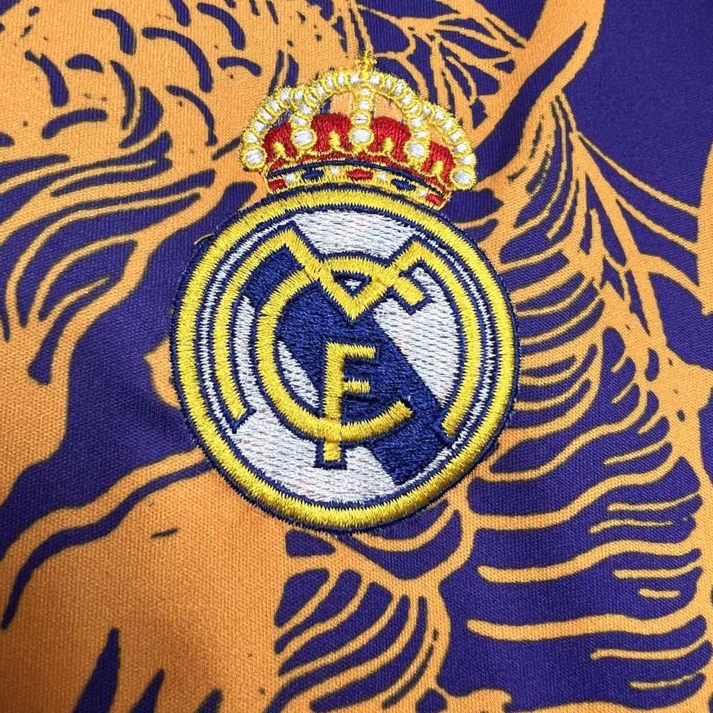 Real Madrid 24-25 Orange Dragon Special Edition Jersey - Fans Version - SOCCERDEALSHOP
