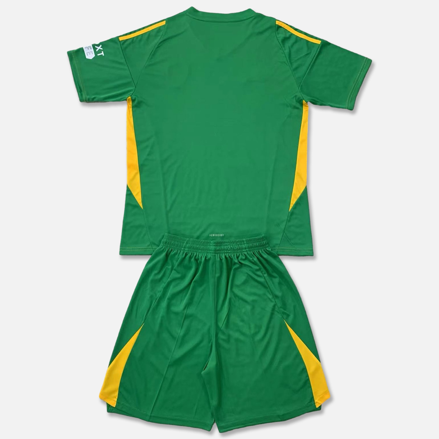 Leeds United 24-25 Fruit Green Goalkeeper Men's Adult Jersey Set - Fans Version - SOCCERDEALSHOP