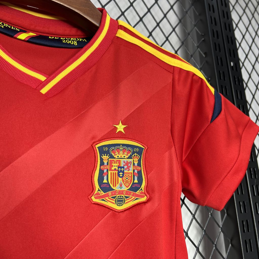 Retro Spain 2012 Home Stadium Kids Kit - SOCCERDEALSHOP