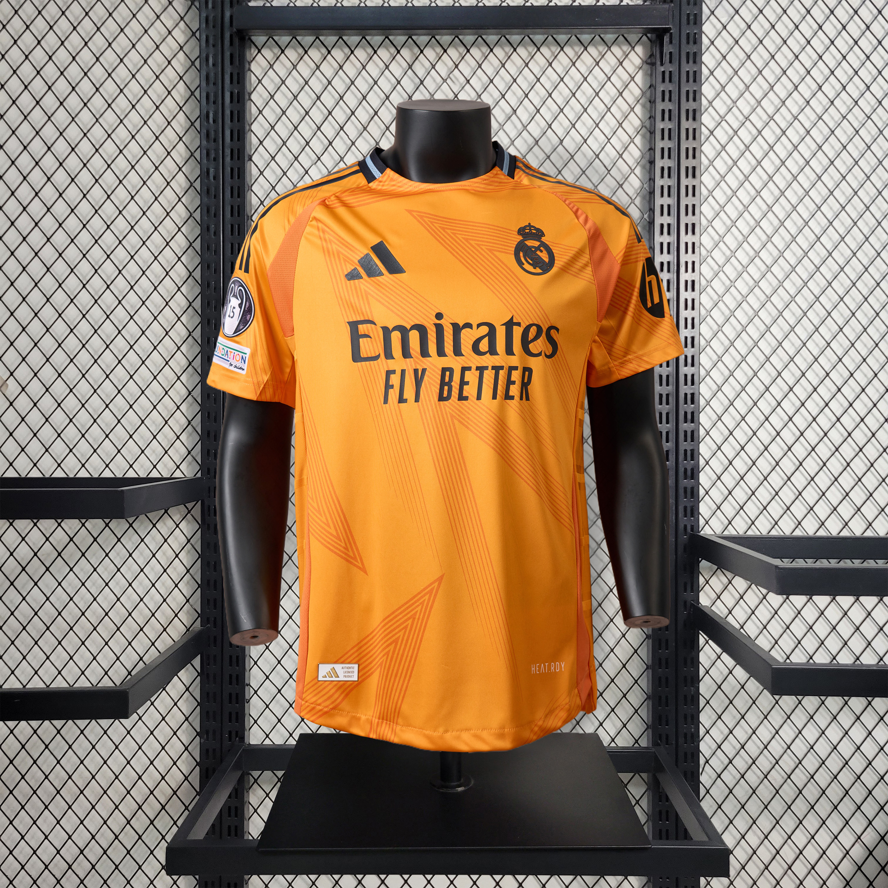 Real Madrid 24-25 Away Jersey with Bear Champ Font - Player Version - SOCCERDEALSHOP