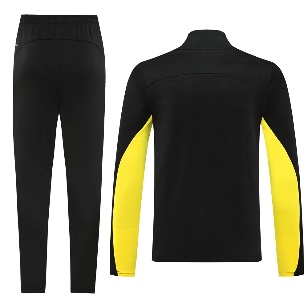 Dortmund 24-25 Jacket Training Tracksuit - Black and Yellow - SOCCERDEALSHOP