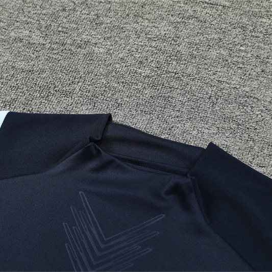 Real Madrid 24-25 Kids Long Sleeve Training Set - Player Version - Royal Blue - SOCCERDEALSHOP