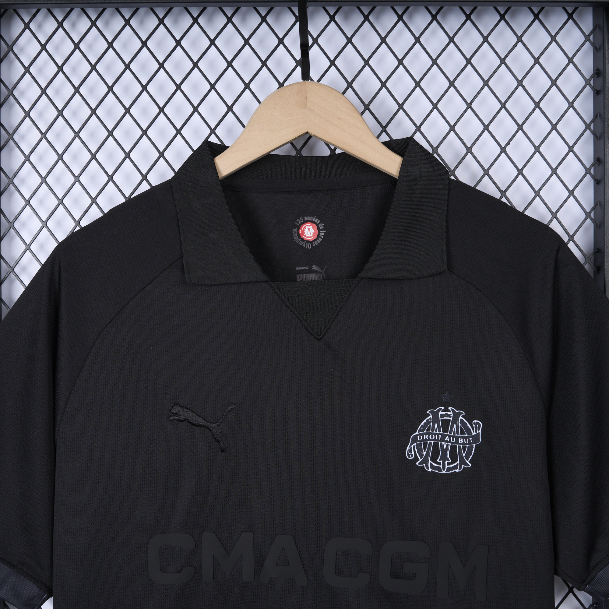 Marseille 24-25 125th Anniversary Black Jersey - Fans Version - SOCCERDEALSHOP