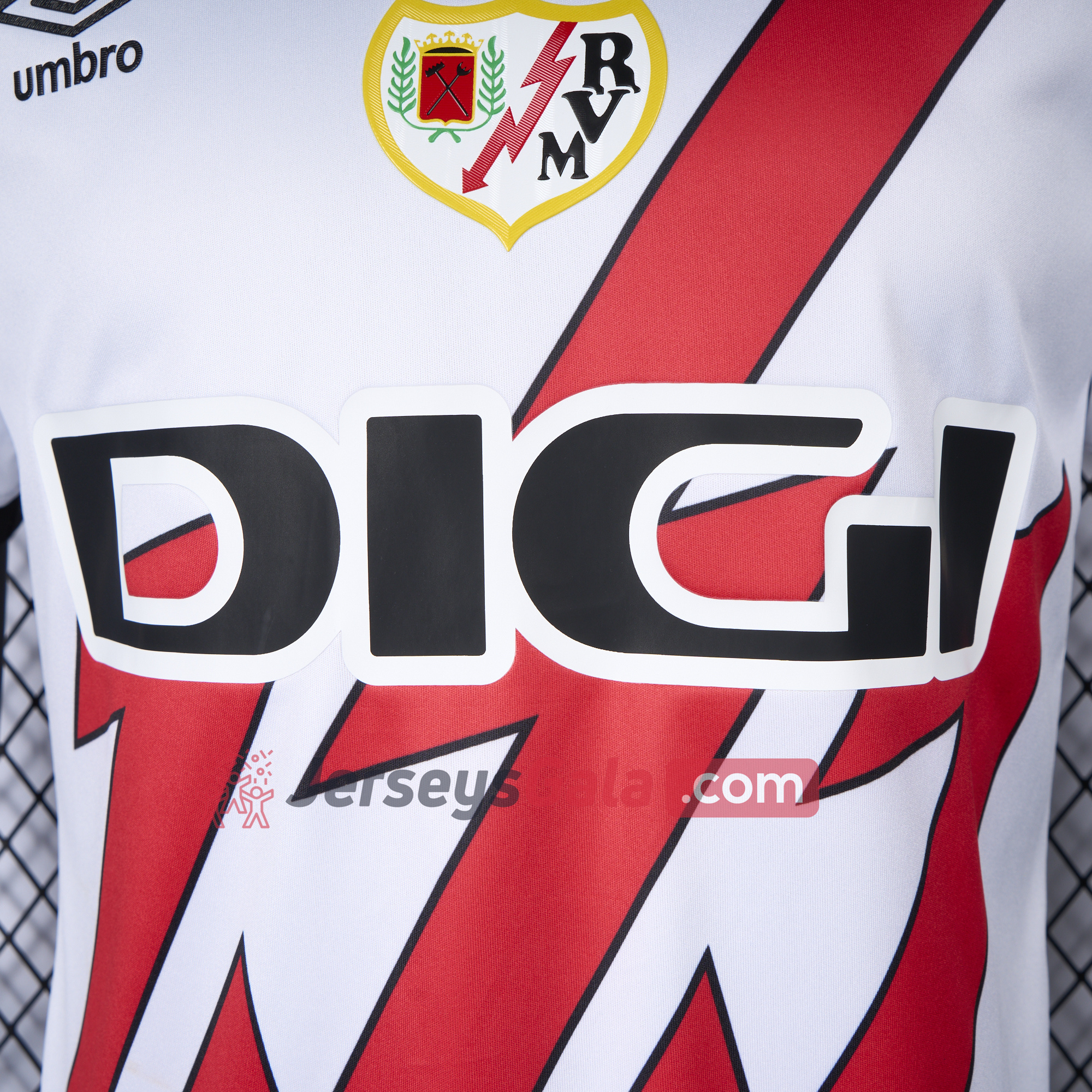 Rayo Vallecano 24-25 Home Jersey - Player Version - SOCCERDEALSHOP