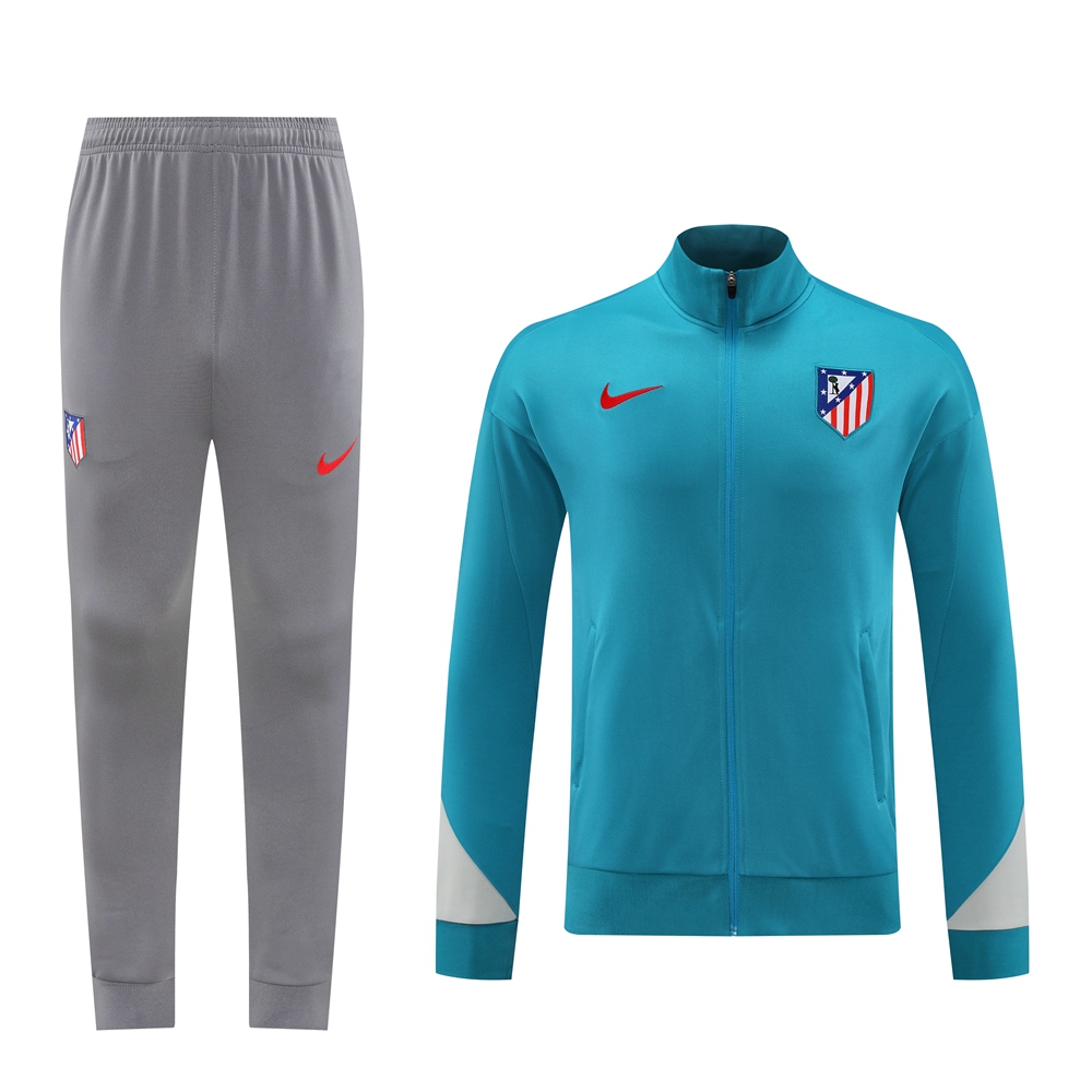 Atletico Madrid 24-25 Jacket Training Tracksuit - Lake Blue - SOCCERDEALSHOP