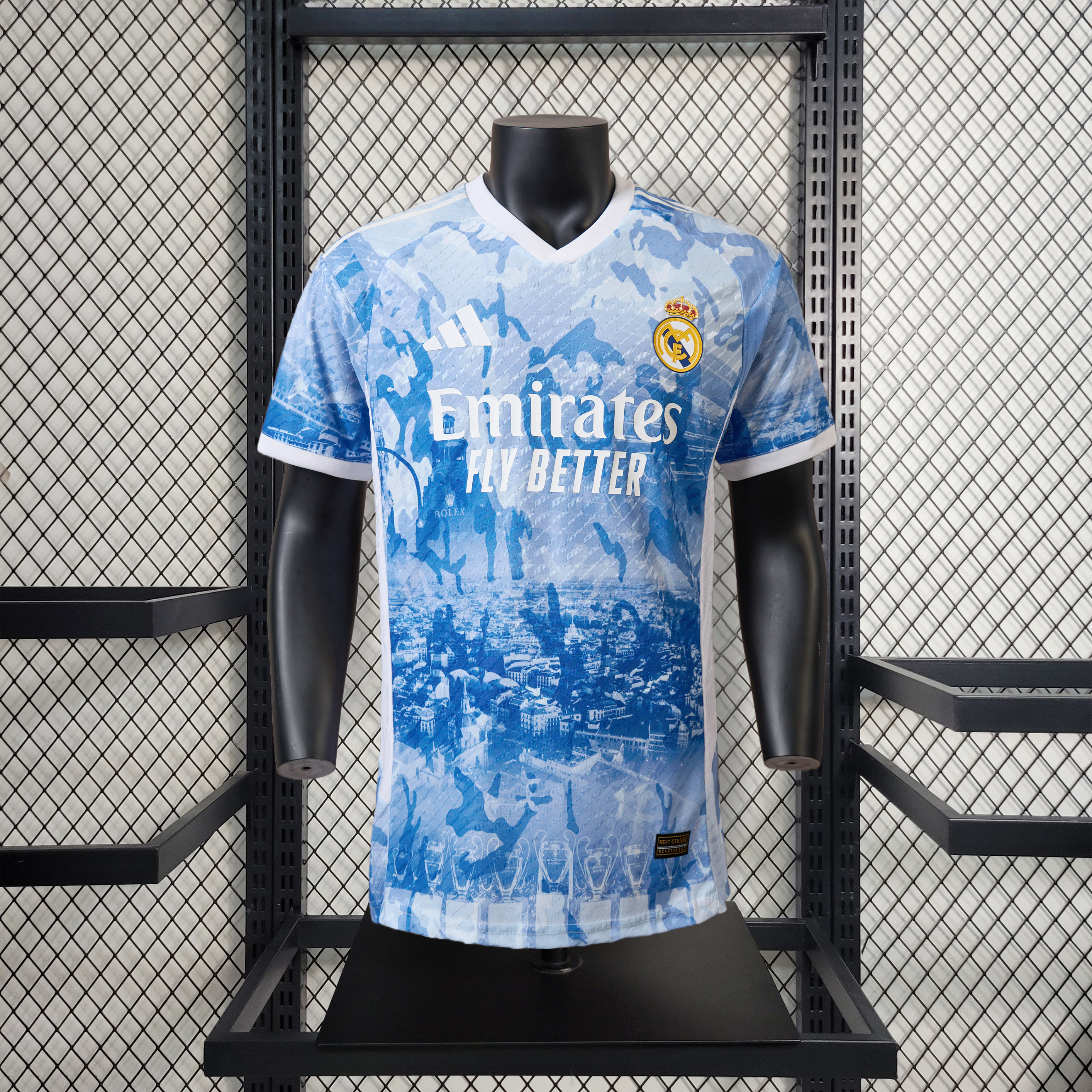 Real Madrid 24-25 Blue Special Edition Jersey - Player Version - SOCCERDEALSHOP
