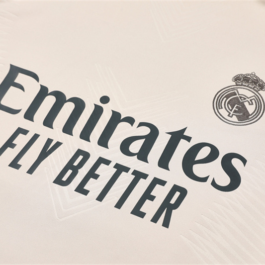 Real Madrid 24-25 Long Sleeve Training Set - Player Version - Apricot - SOCCERDEALSHOP