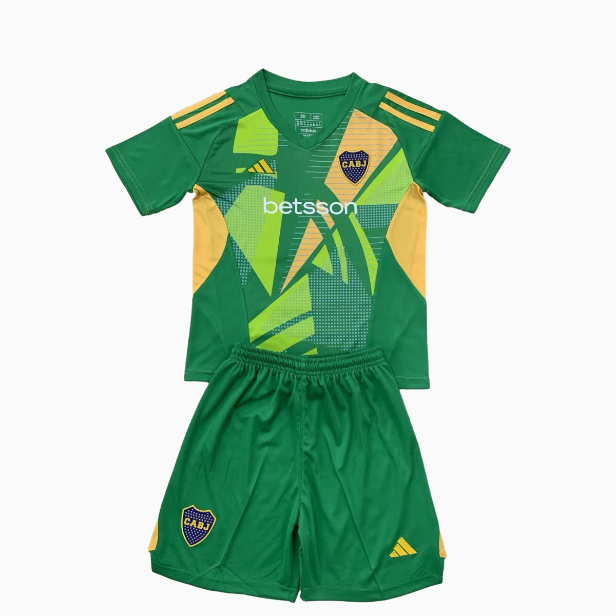 Boca Juniors 24-25 Fruit Green Goalkeeper Kids Kit - SOCCERDEALSHOP