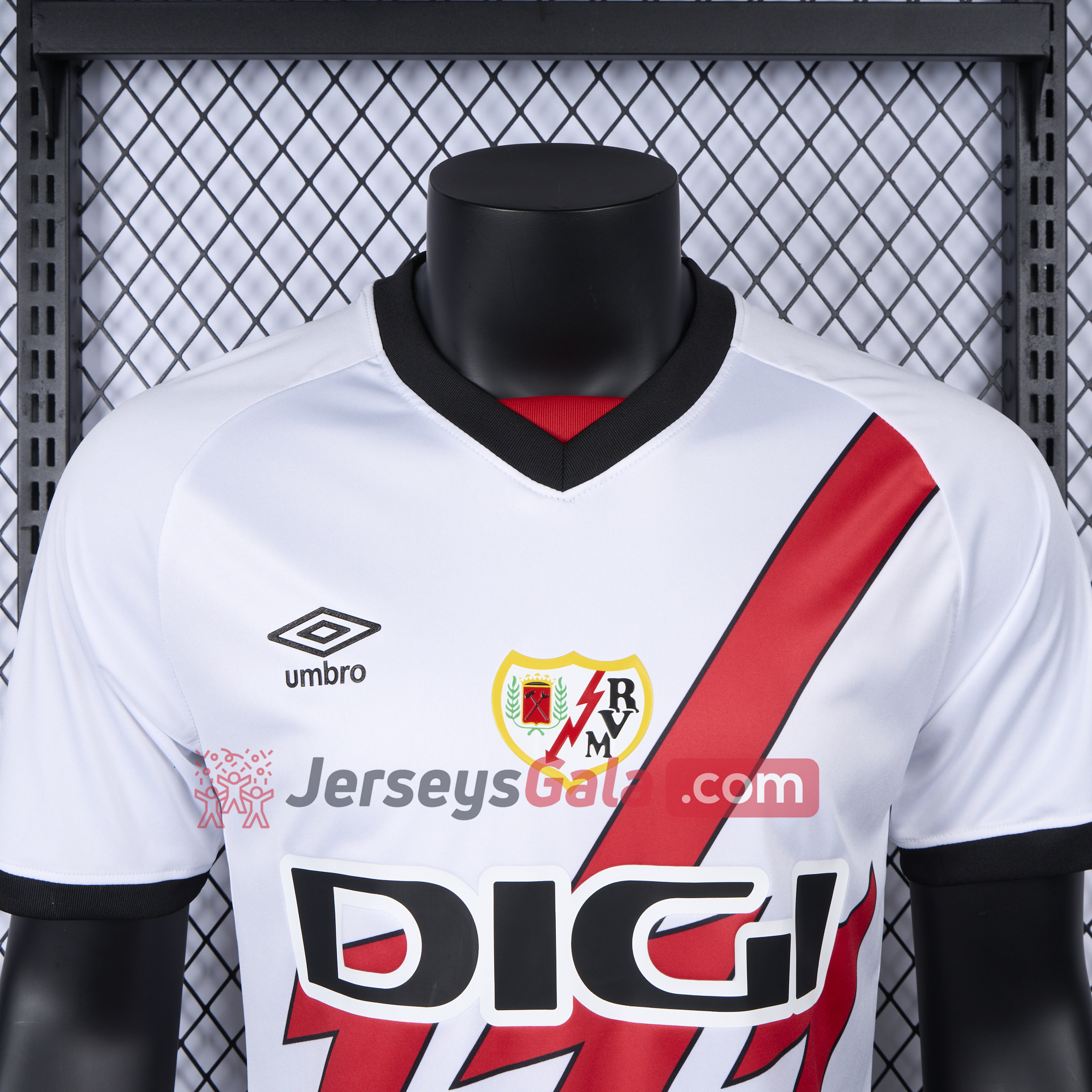 Rayo Vallecano 24-25 Home Jersey - Player Version - SOCCERDEALSHOP