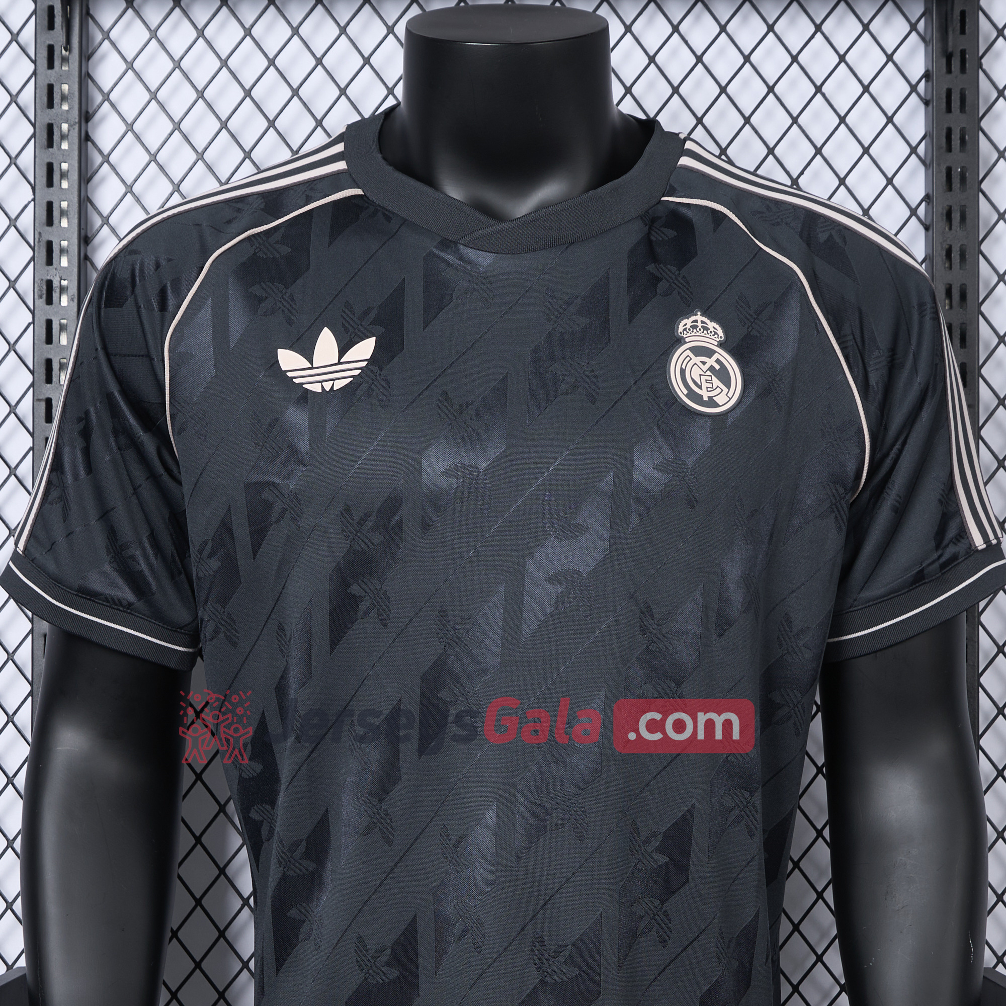 Real Madrid 24-25 Originals LFSTLR Jersey Charcoal - Player Version - SOCCERDEALSHOP