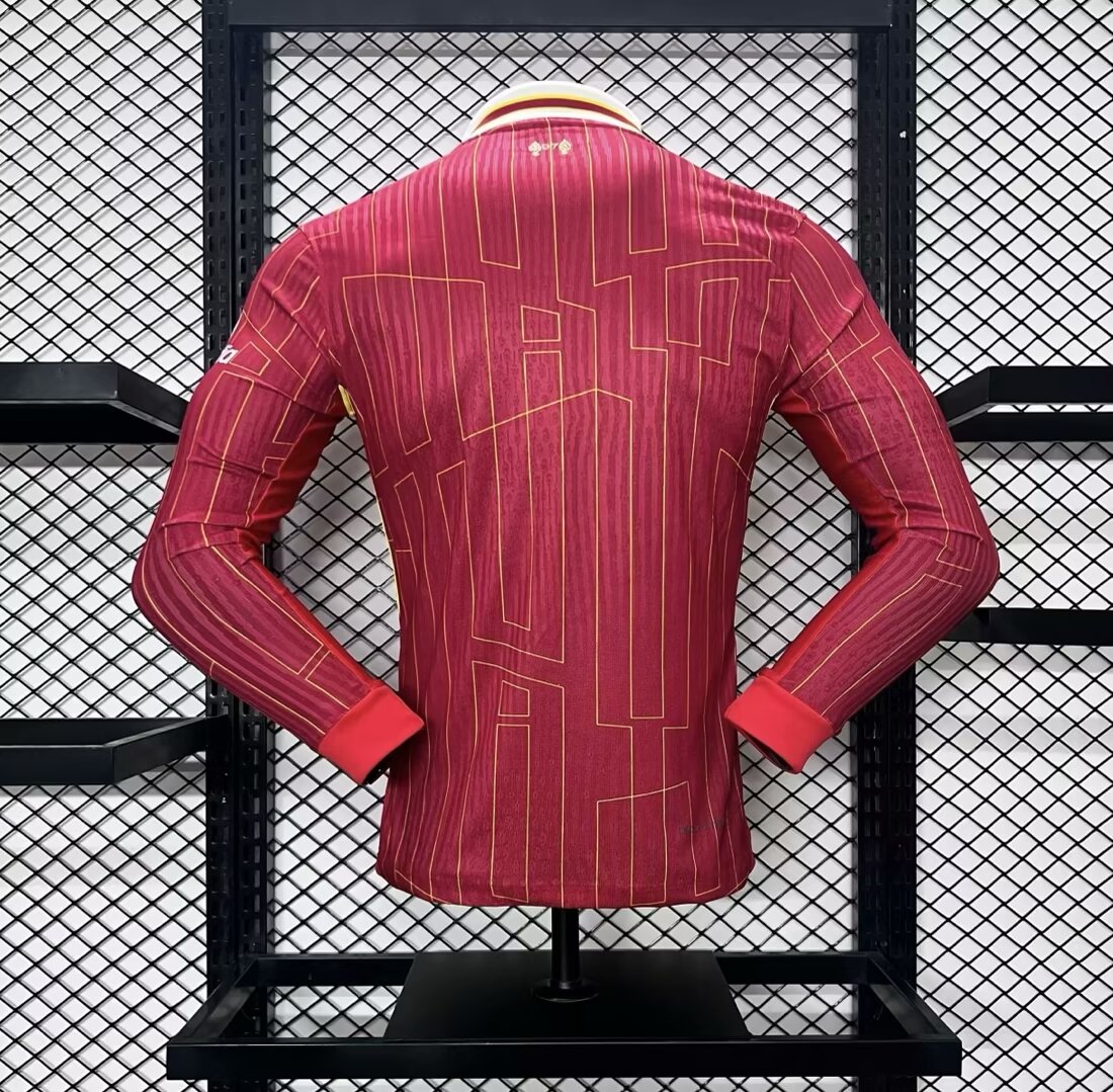 Liver.pool 24-25 Home Long Sleeve Jersey - Player Version - SOCCERDEALSHOP