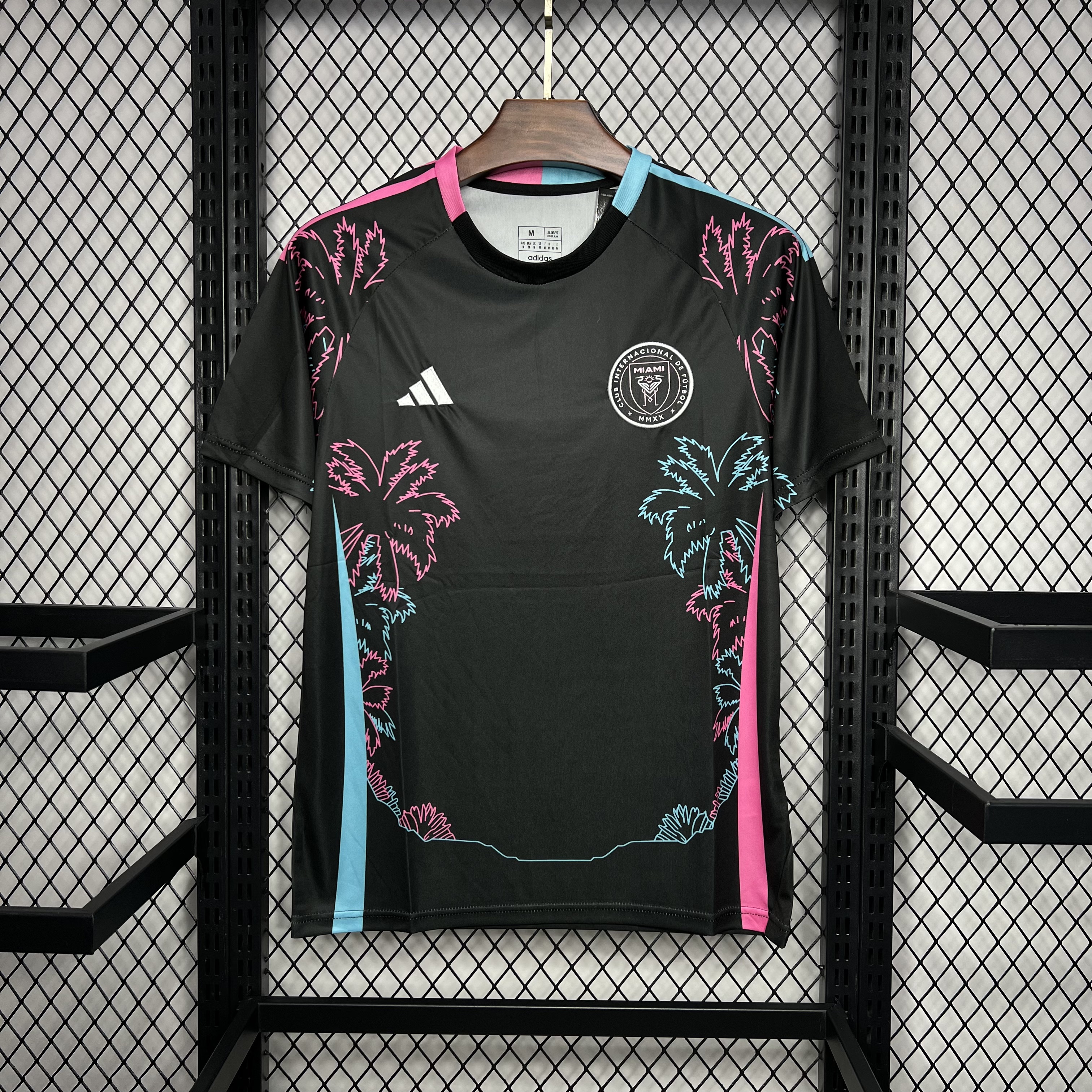 INT M.A.M 24-25 Black Summer Coconut Tree Style Jersey - Fans Version - SOCCERDEALSHOP