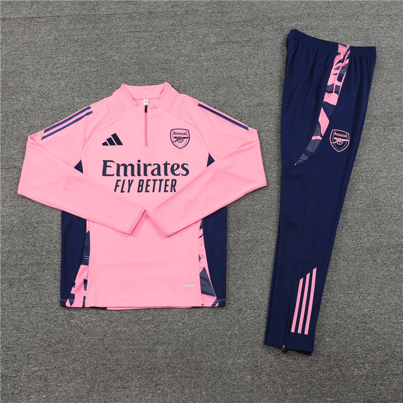 Arsenal 24-25 Long Sleeve Training Set - Pink - SOCCERDEALSHOP