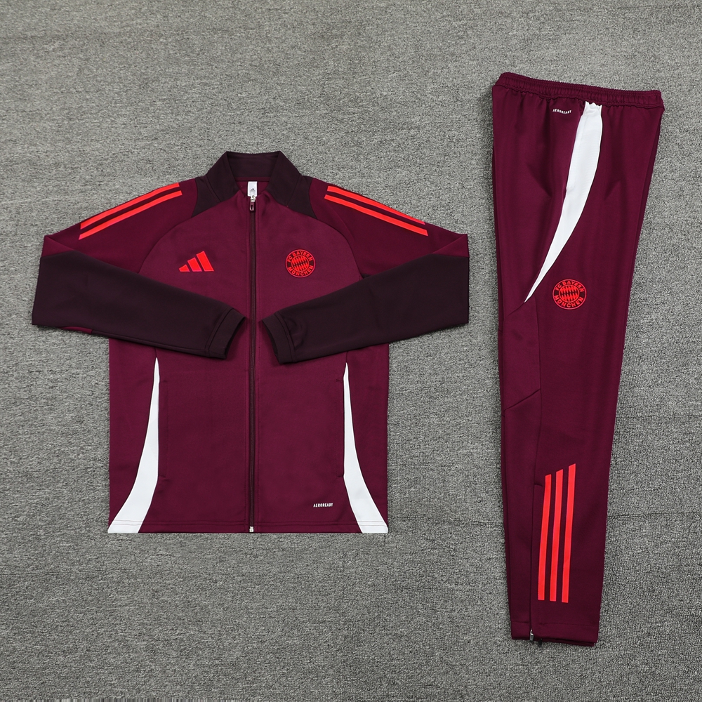 Bayern Munich 24-25 Jacket Training Tracksuit - Claret Red - SOCCERDEALSHOP