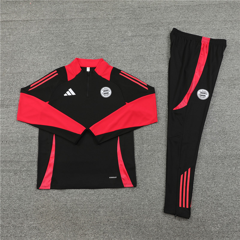 Bayern Munich 24-25 Long Sleeve Training Set - Black - SOCCERDEALSHOP