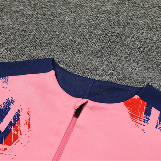 Paris Saint-Germain PSG 24-25 Kids Long Sleeve Training Set - Pink - SOCCERDEALSHOP