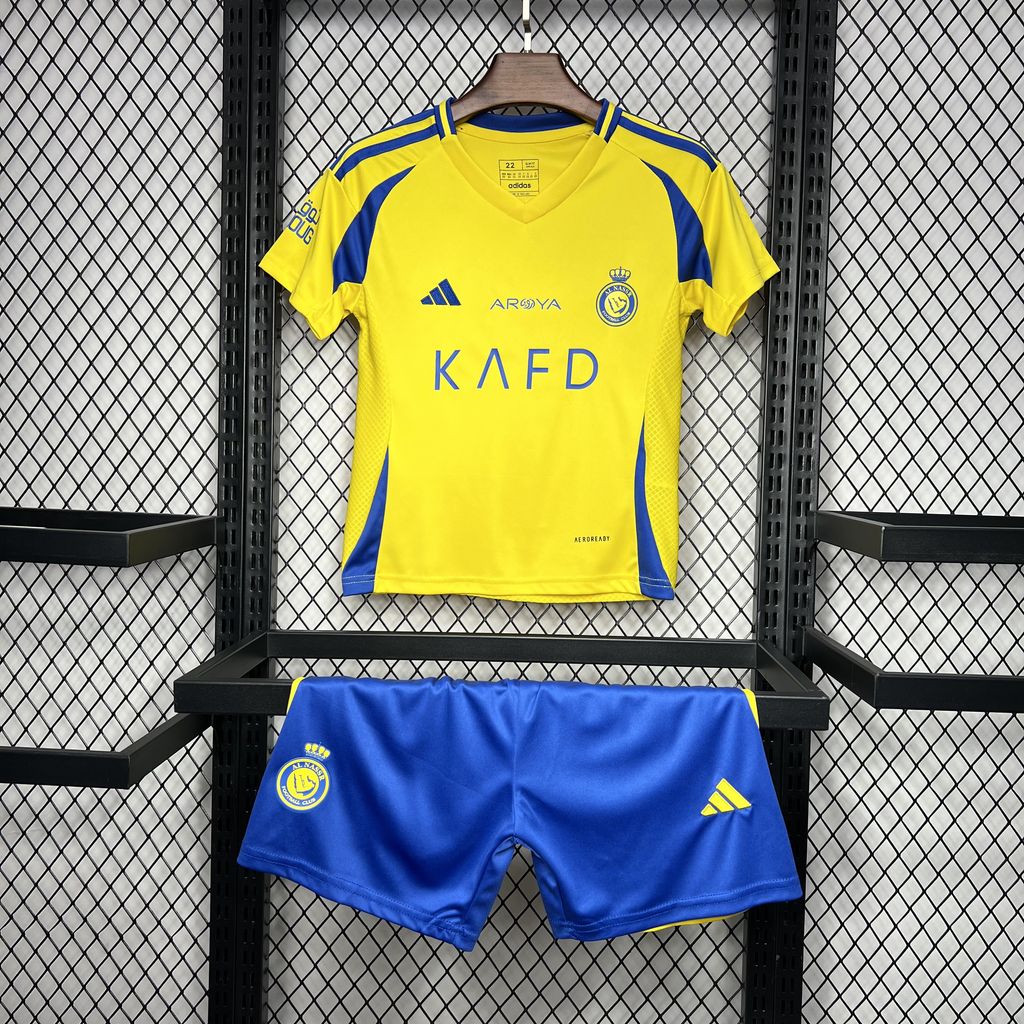 Al Nassr Riyadh Victory 24-25 Home Stadium Kids Kit - SOCCERDEALSHOP