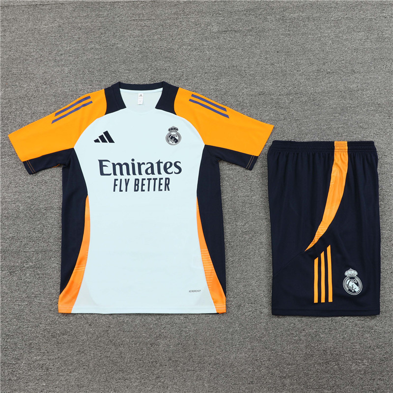 Real Madrid 24-25 Short-Sleeve Training Set - Light Blue - SOCCERDEALSHOP