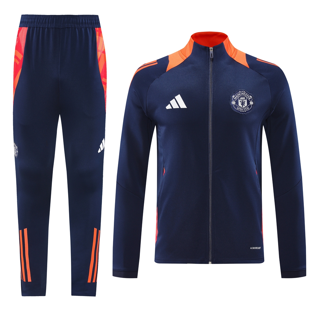 Manchester United 24-25 Jacket Training Tracksuit - Royal Blue - SOCCERDEALSHOP