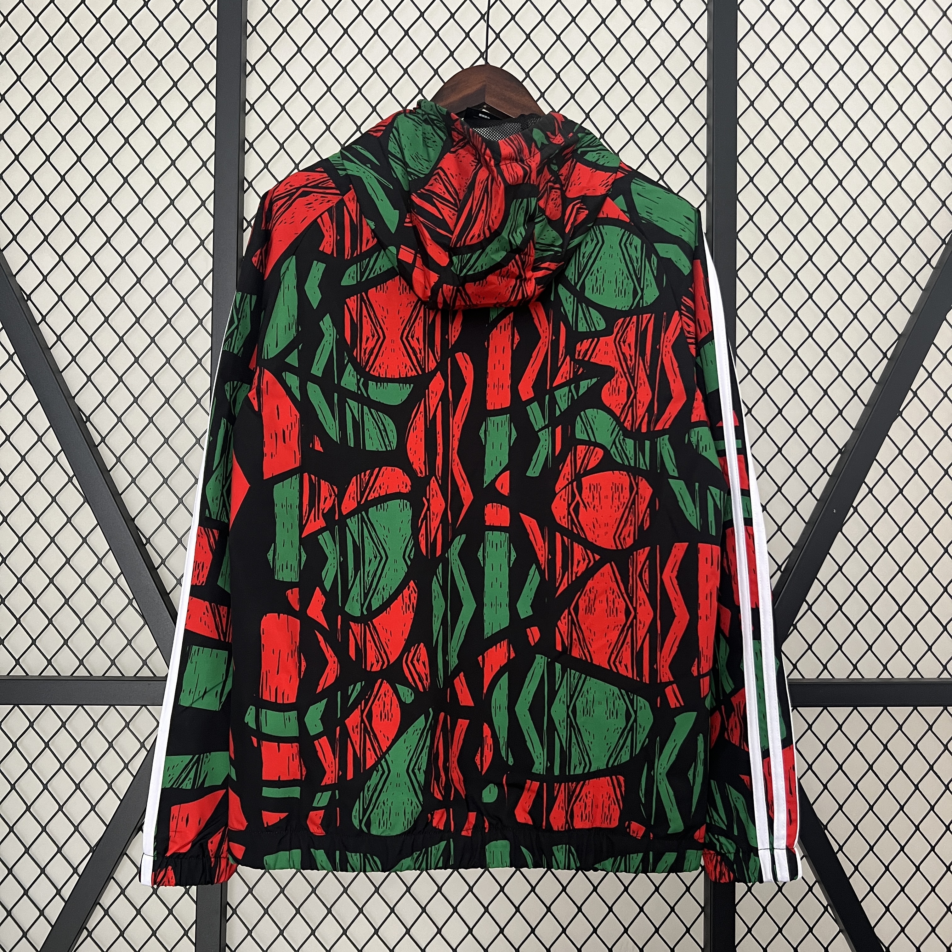 Arsenal 24-25 Double Sided Reversible Windbreaker - Black & Red - SOCCERDEALSHOP