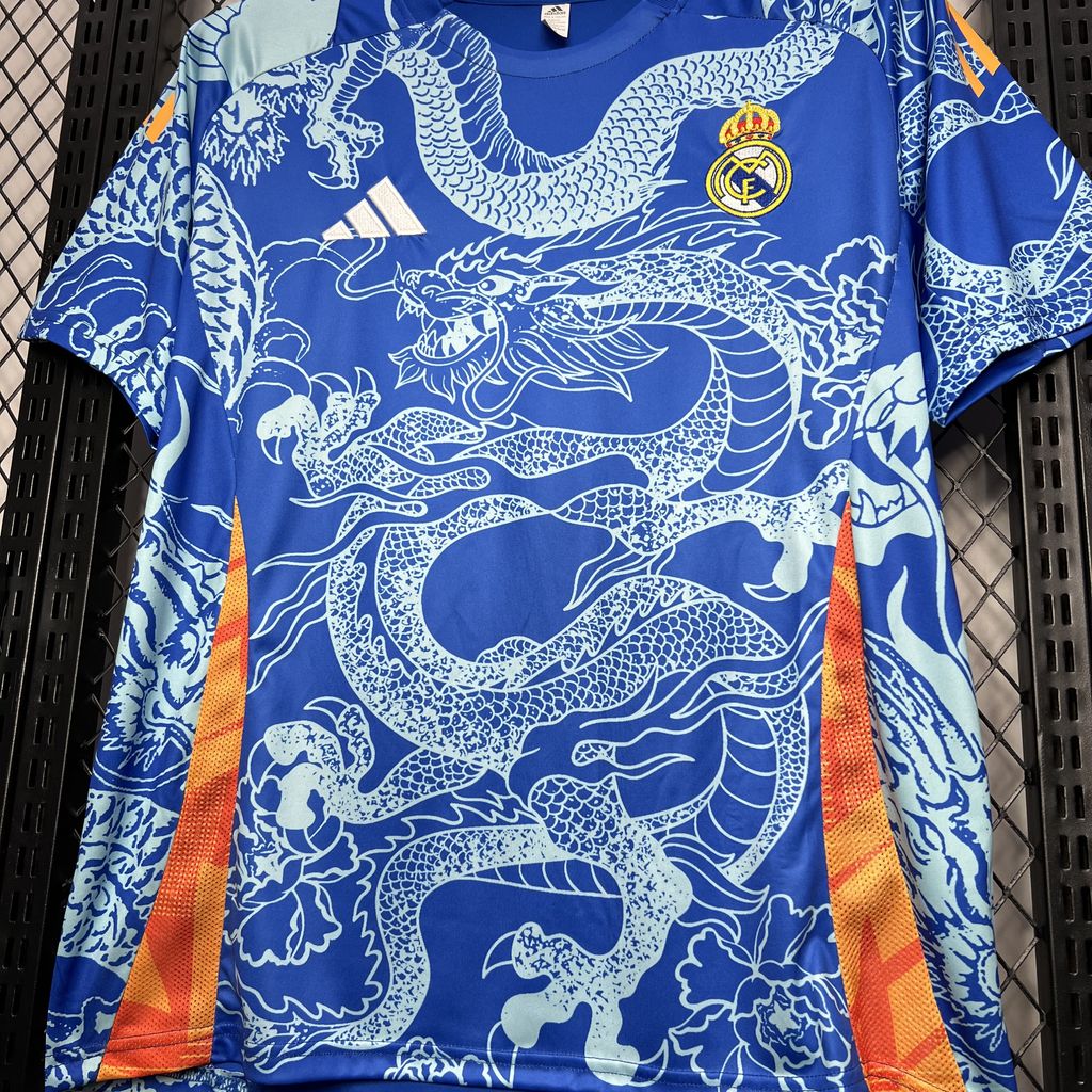 Real Madrid 24-25 Blue Dragon Special Edition Jersey - Fans Version - SOCCERDEALSHOP