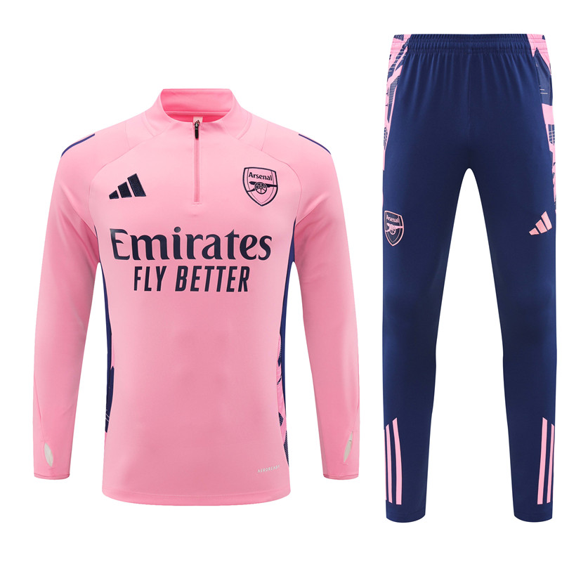 Arsenal 24-25 Long Sleeve Training Set - Pink - SOCCERDEALSHOP