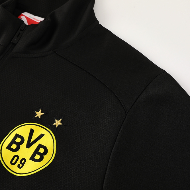 Dortmund 24-25 Jacket Training Tracksuit - Black and Yellow - SOCCERDEALSHOP