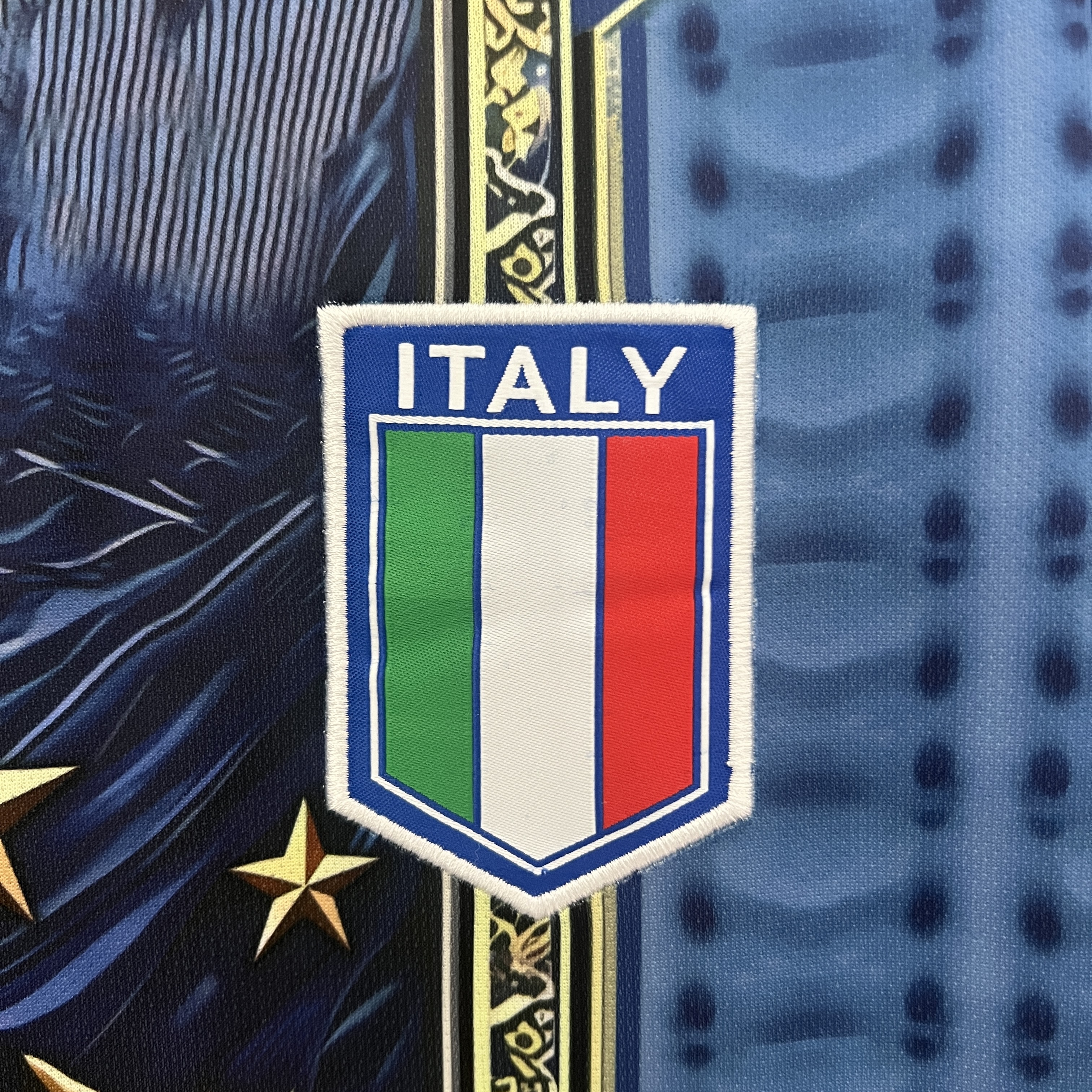 Italy 2024 Blue Mural Special Edition Jersey - Fans Version - SOCCERDEALSHOP