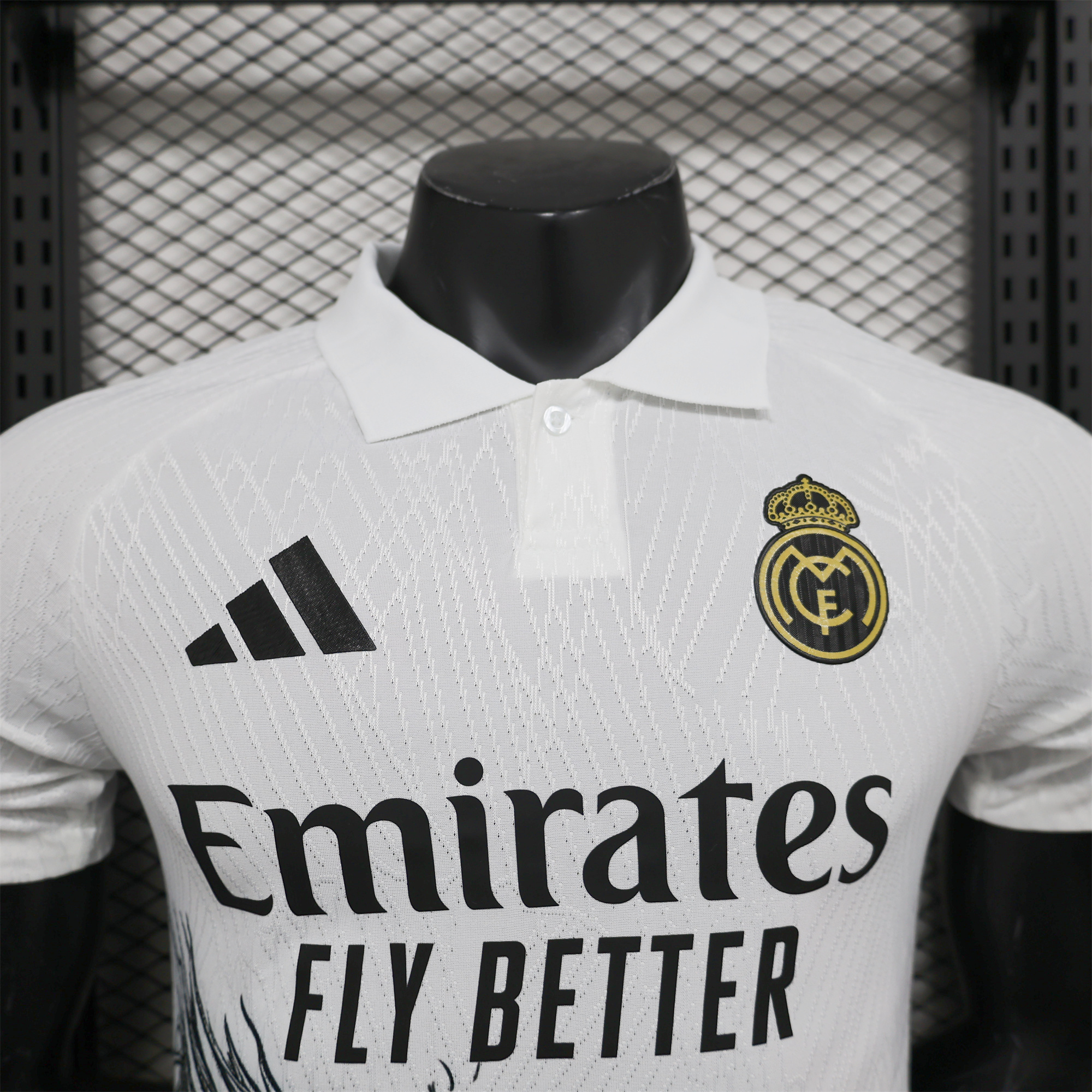 Real Madrid 24-25 White & Black Loong Special Edition Jersey - Player Version - SOCCERDEALSHOP