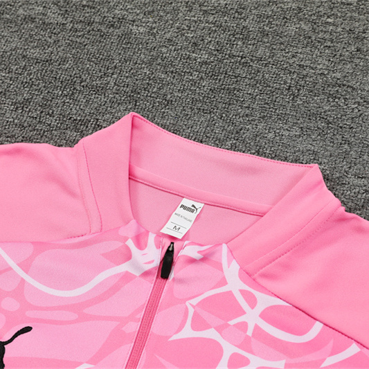 Manchester City 24-25 Kids Long Sleeve Training Set - Pink - SOCCERDEALSHOP