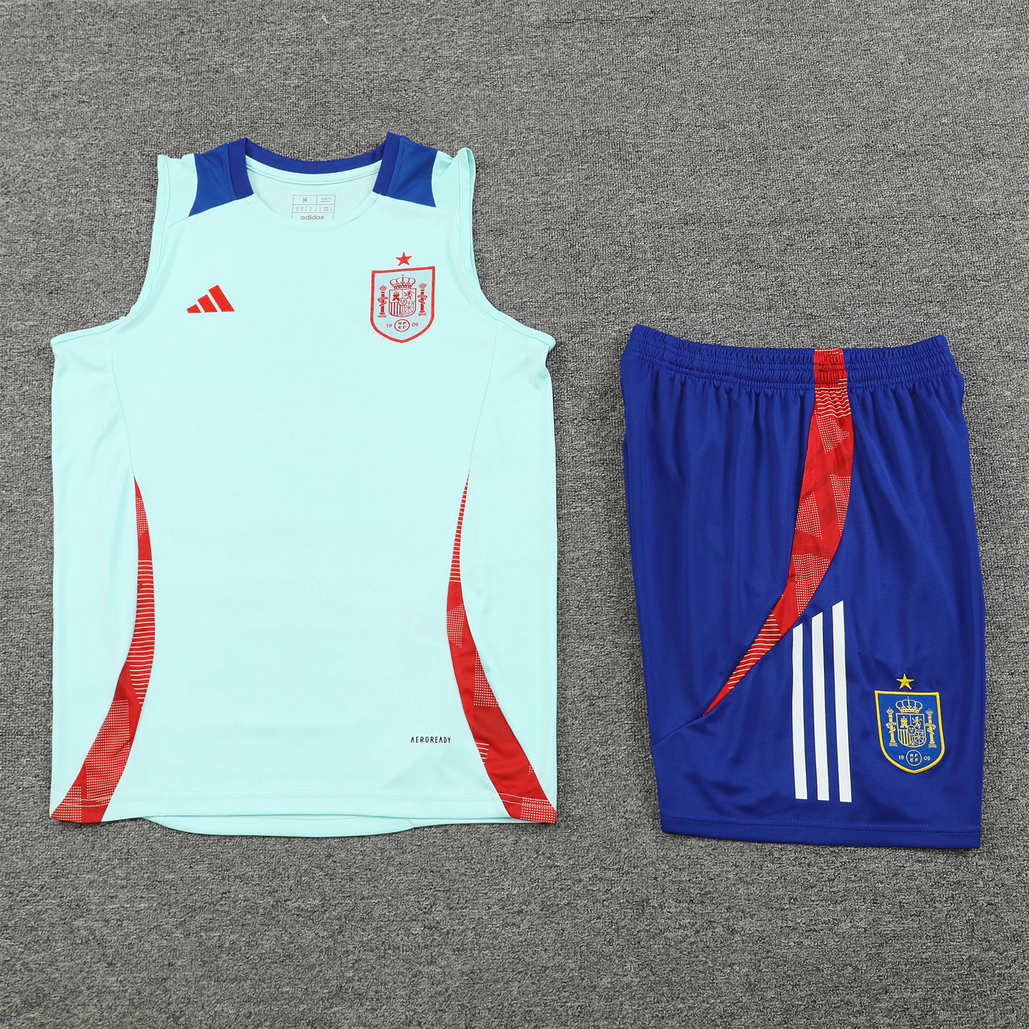 Spain 24-25 Vest Training Set - Light Blue - SOCCERDEALSHOP