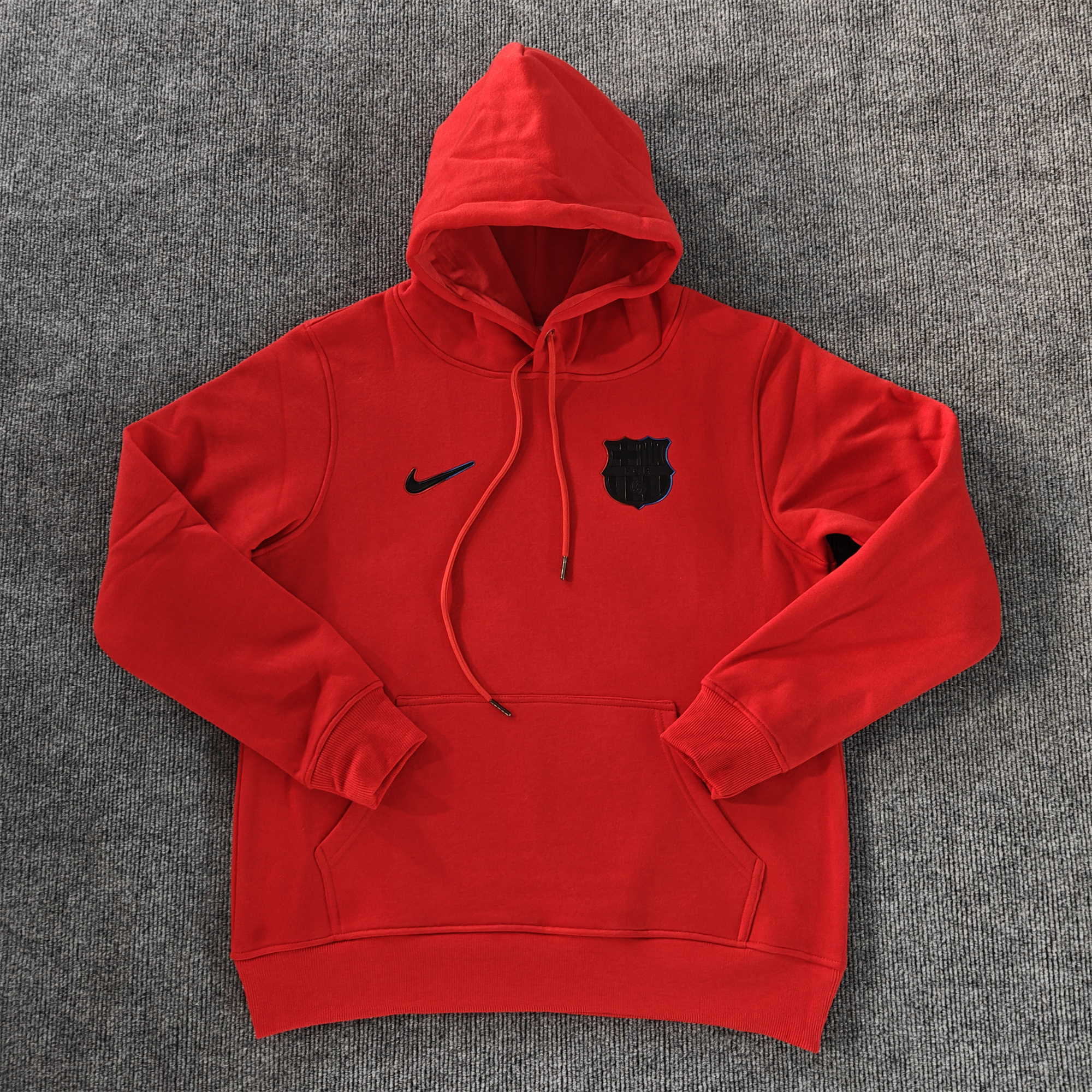 B.A.R.S.A 24-25 Black Team Badge Hoodie - Red - SOCCERDEALSHOP