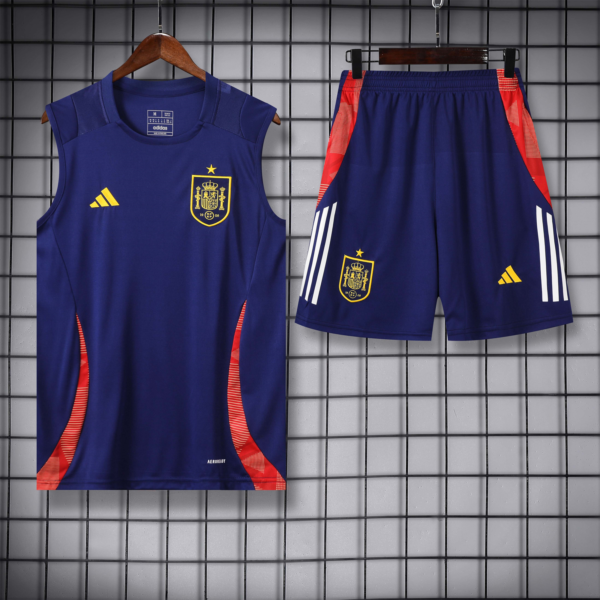 Spain 24-25 Vest Training Set - Deep Blue - SOCCERDEALSHOP