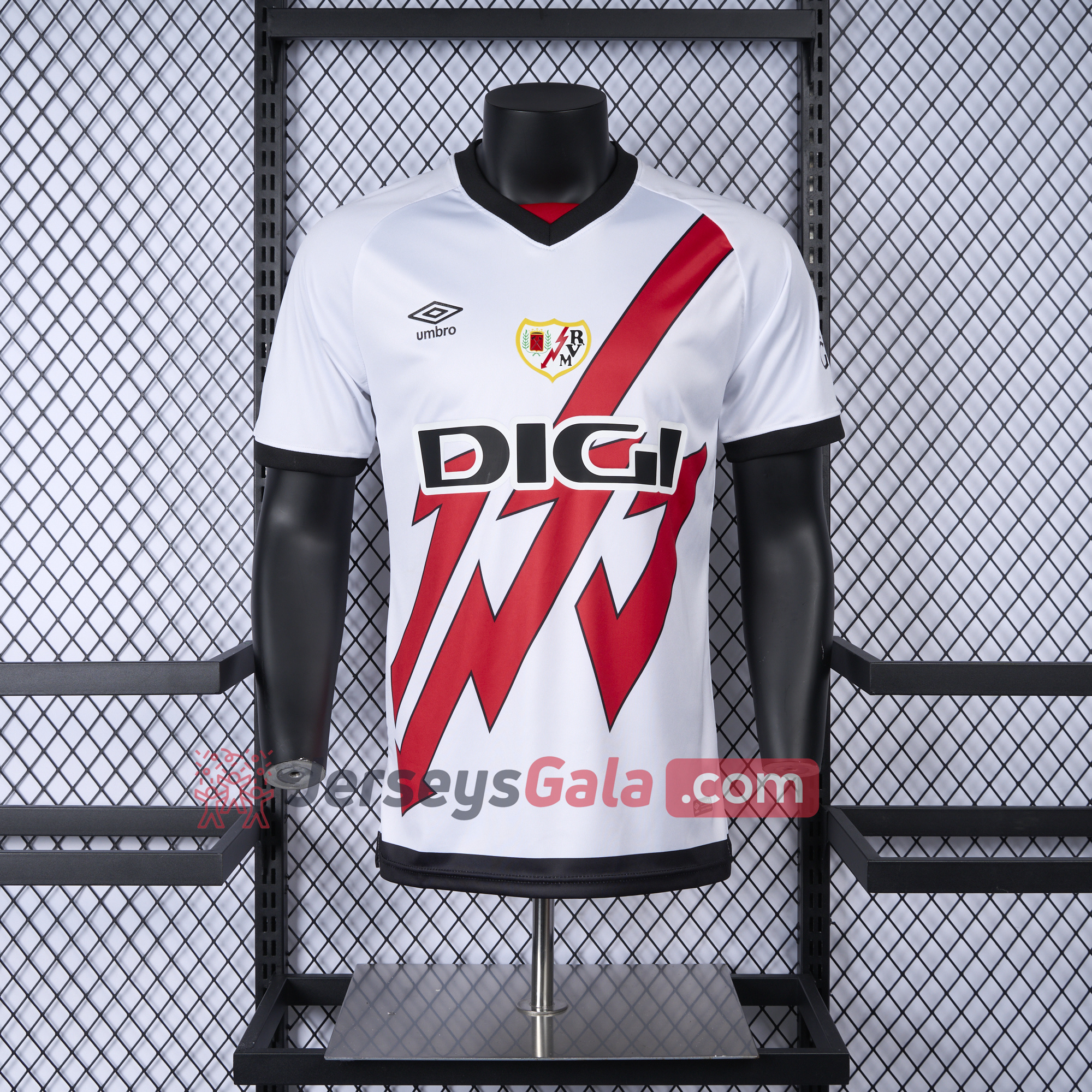Rayo Vallecano 24-25 Home Jersey - Player Version - SOCCERDEALSHOP