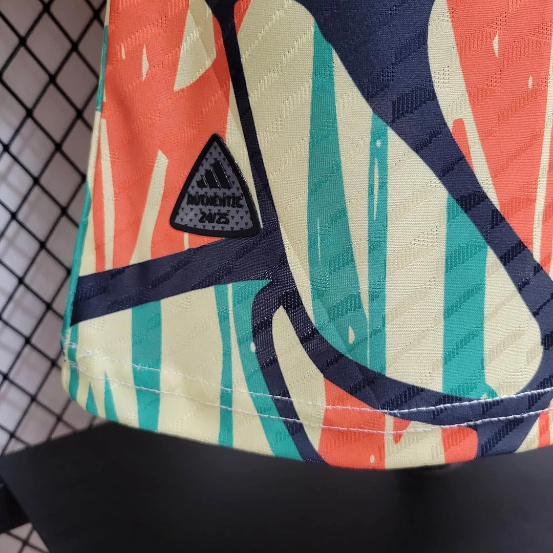 Arsenal 24-25 Red Green Pre-match Jersey - Player Version - SOCCERDEALSHOP