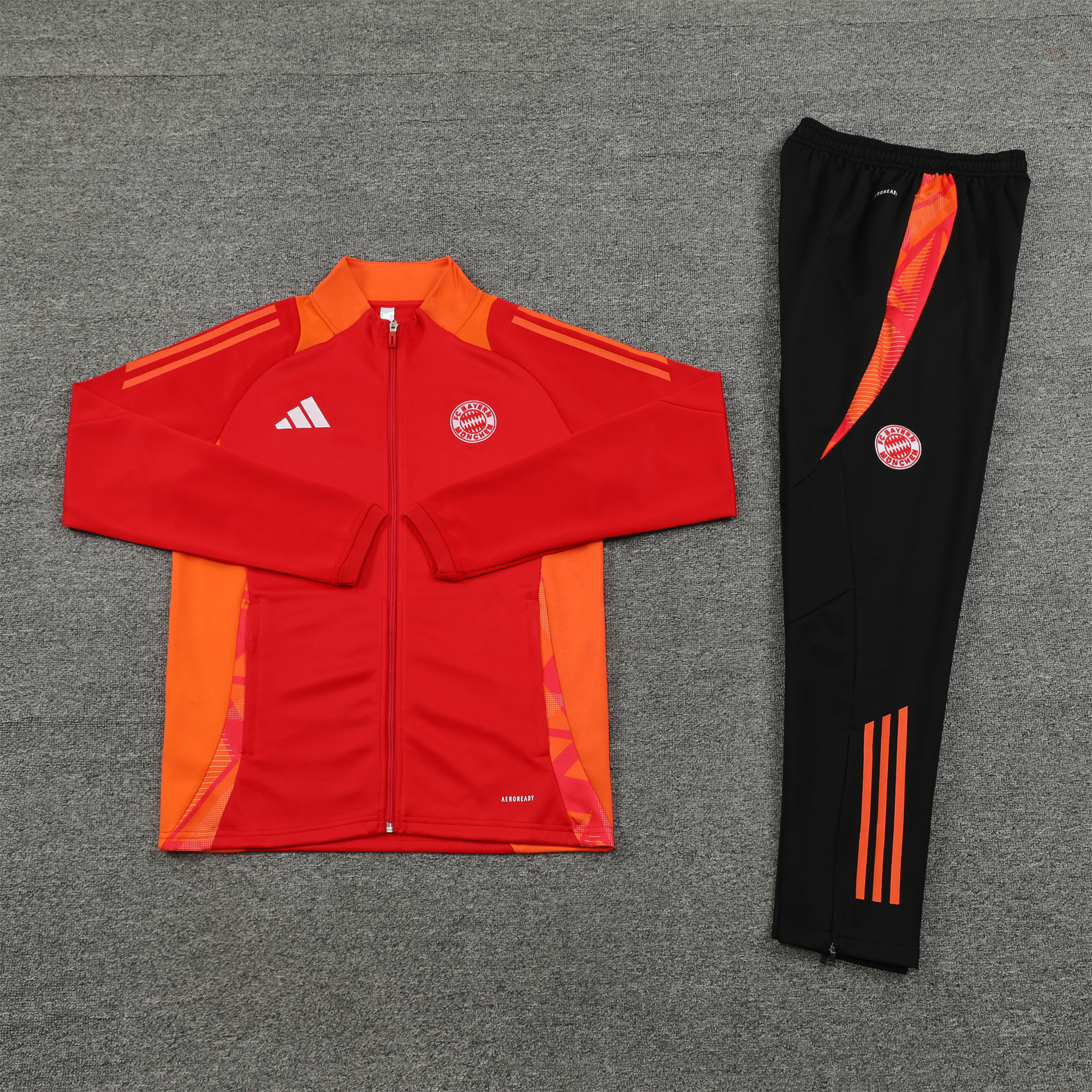 Bayern Munich 24-25 Jacket Training Tracksuit - Red & Black - SOCCERDEALSHOP