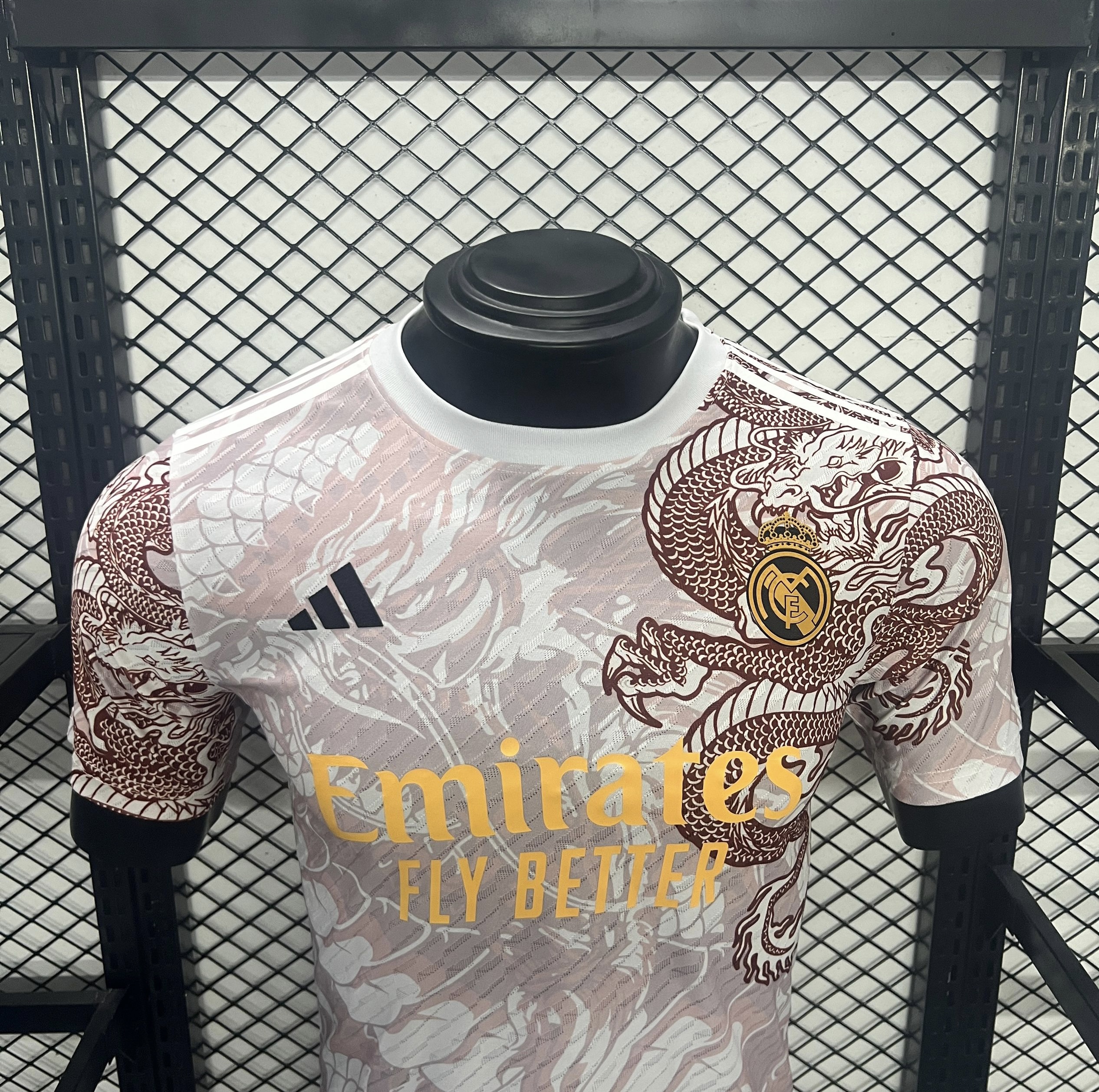 Real Madrid 24-25 Red Dragon Special Edition White Jersey - Player Version - SOCCERDEALSHOP