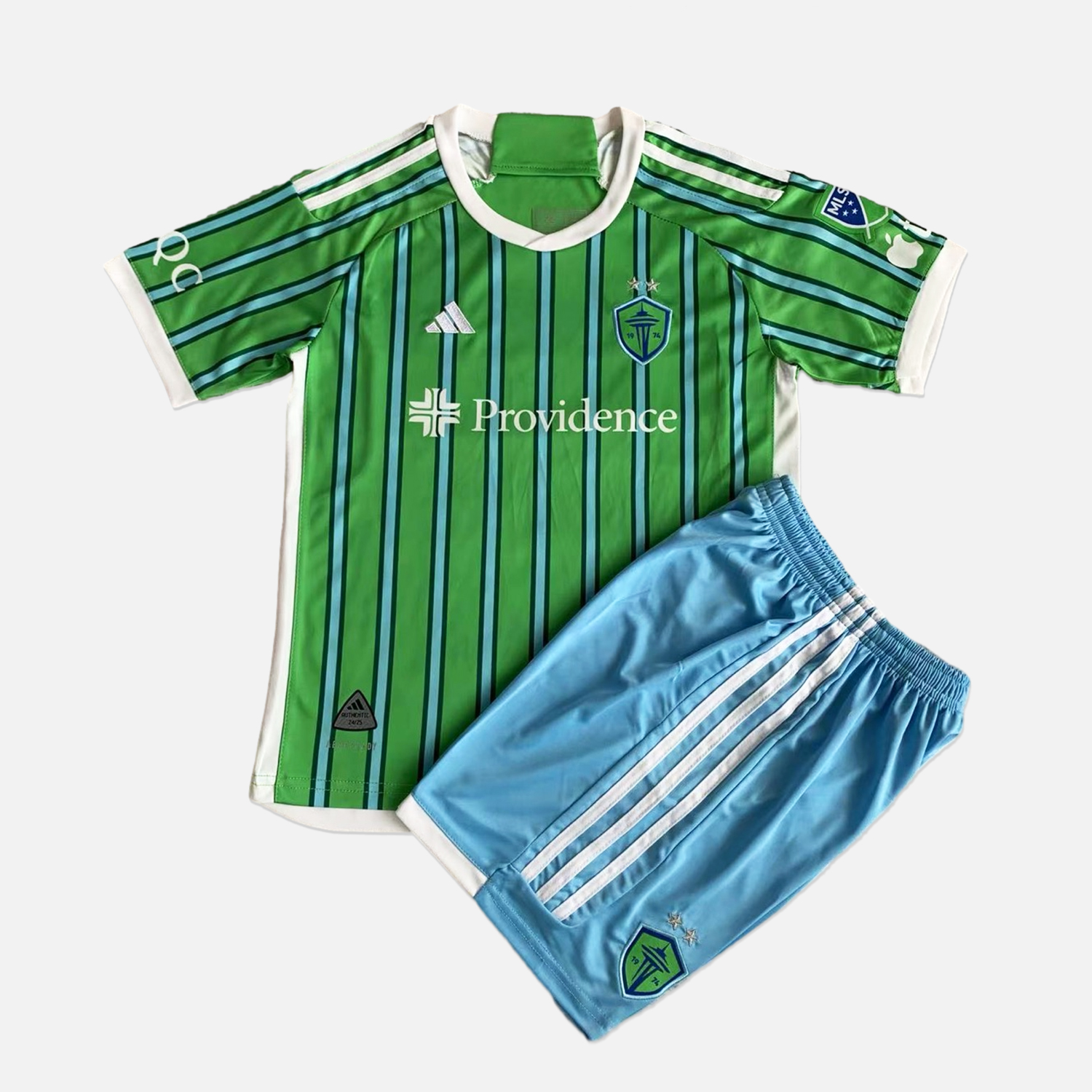 Seattle Sounders 2024 Home Stadium Kids Kit - SOCCERDEALSHOP