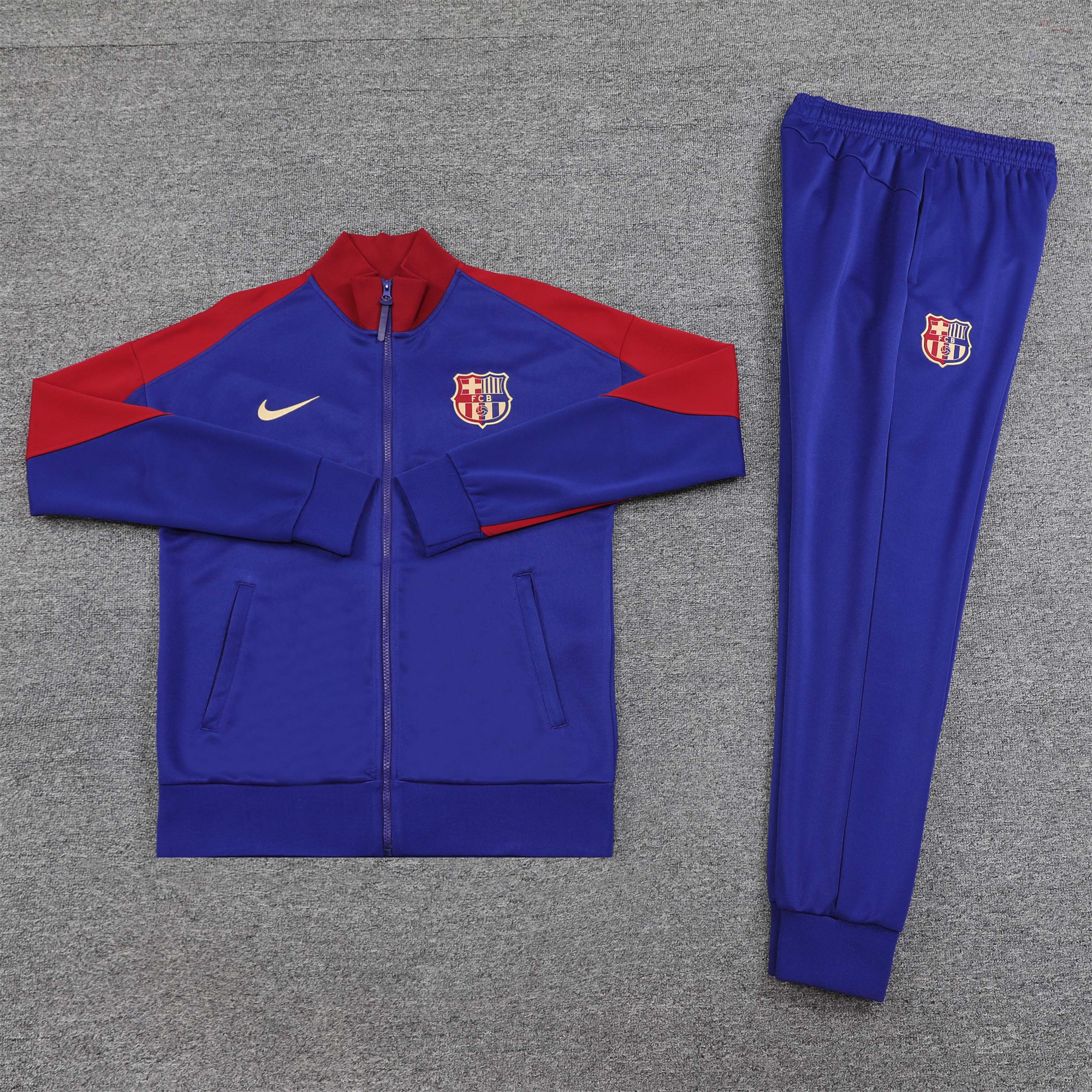 B.A.R.S.A 24-25 Jacket Training Tracksuit - Blue & Red - SOCCERDEALSHOP
