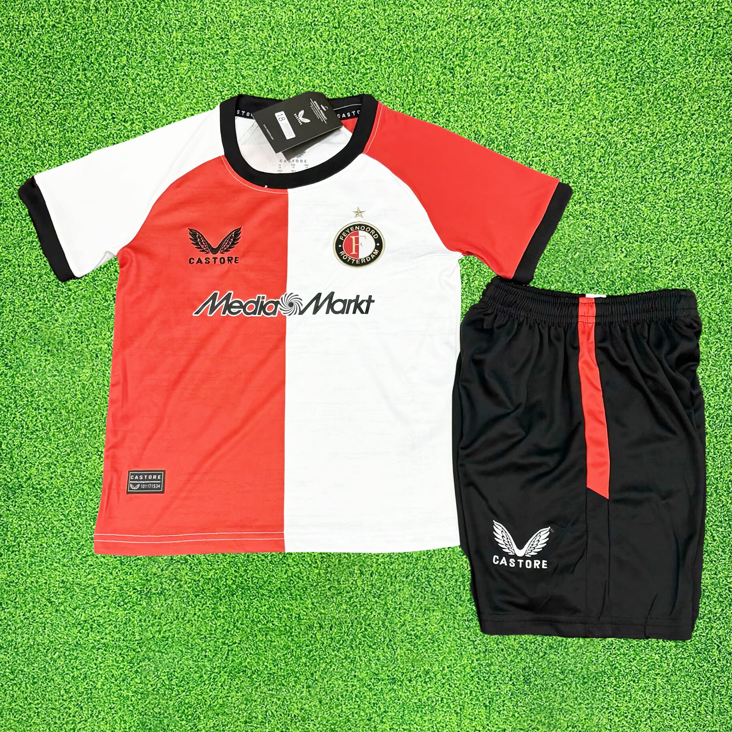 Feyenoord 24-25 Home Kids Kit - SOCCERDEALSHOP