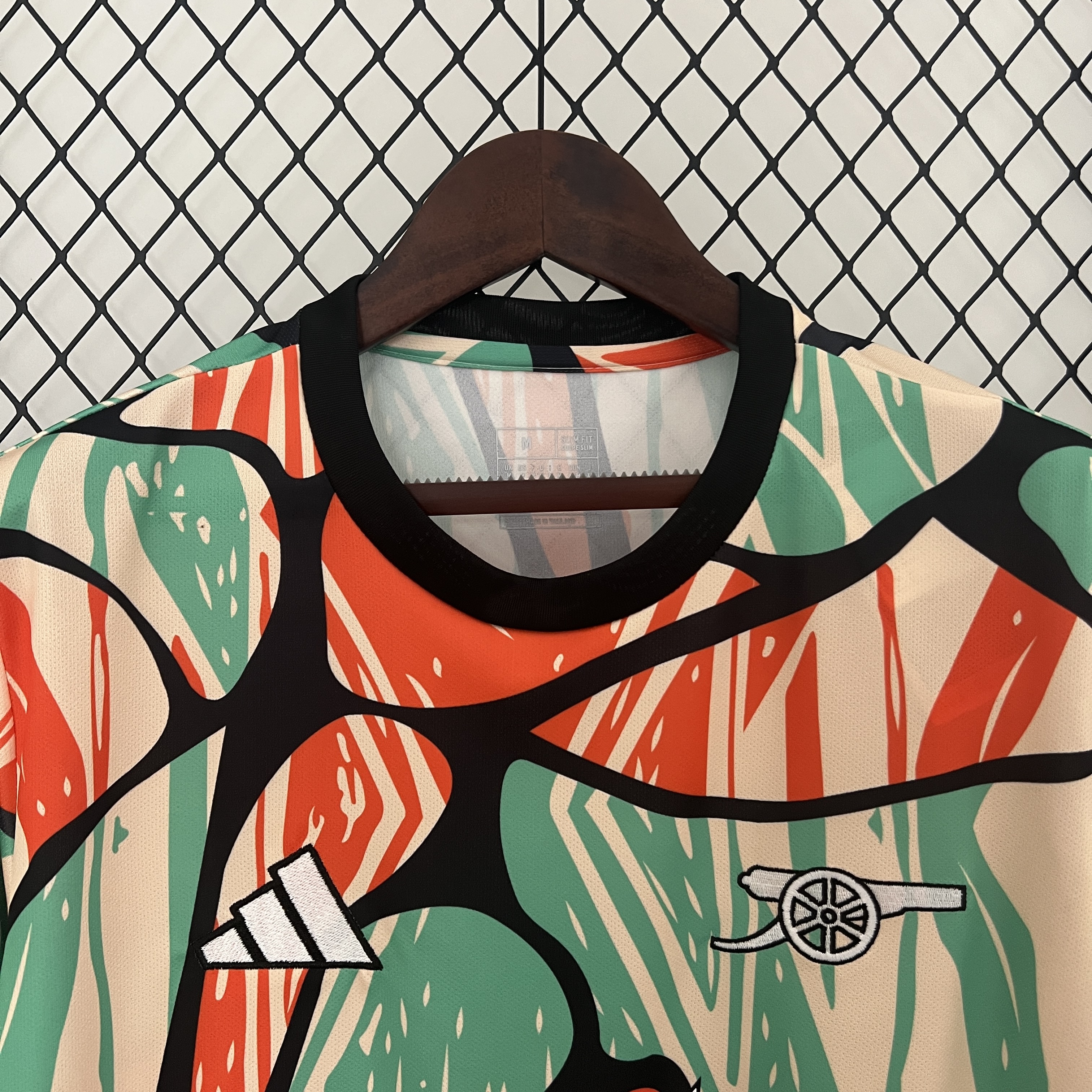 Arsenal 24-25 Red Green Pre-match Jersey - Fans Version - SOCCERDEALSHOP