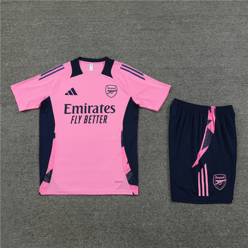 Arsenal 24-25 Short-Sleeve Training Set - Pink - SOCCERDEALSHOP