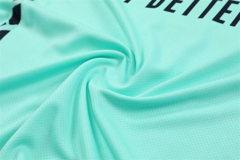 Real Madrid 24-25 Short-Sleeve Training Kids Kit - Lake Blue - SOCCERDEALSHOP