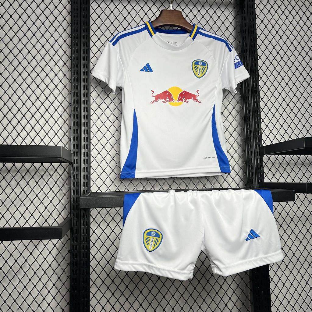 Leeds United 24-25 Home Stadium Kids Kit - SOCCERDEALSHOP